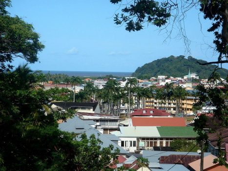 Vista de Caiena, capital da Guiana Francesa.