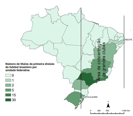 Área de concentração de grandes clubes