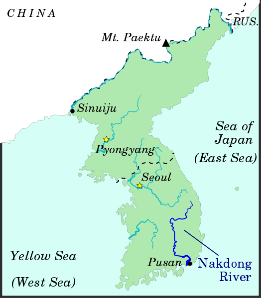 Localização do Rio Nakdong
