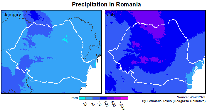 Precipitação na Romênia