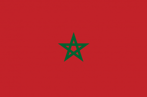 Bandeira do Marrocos.
